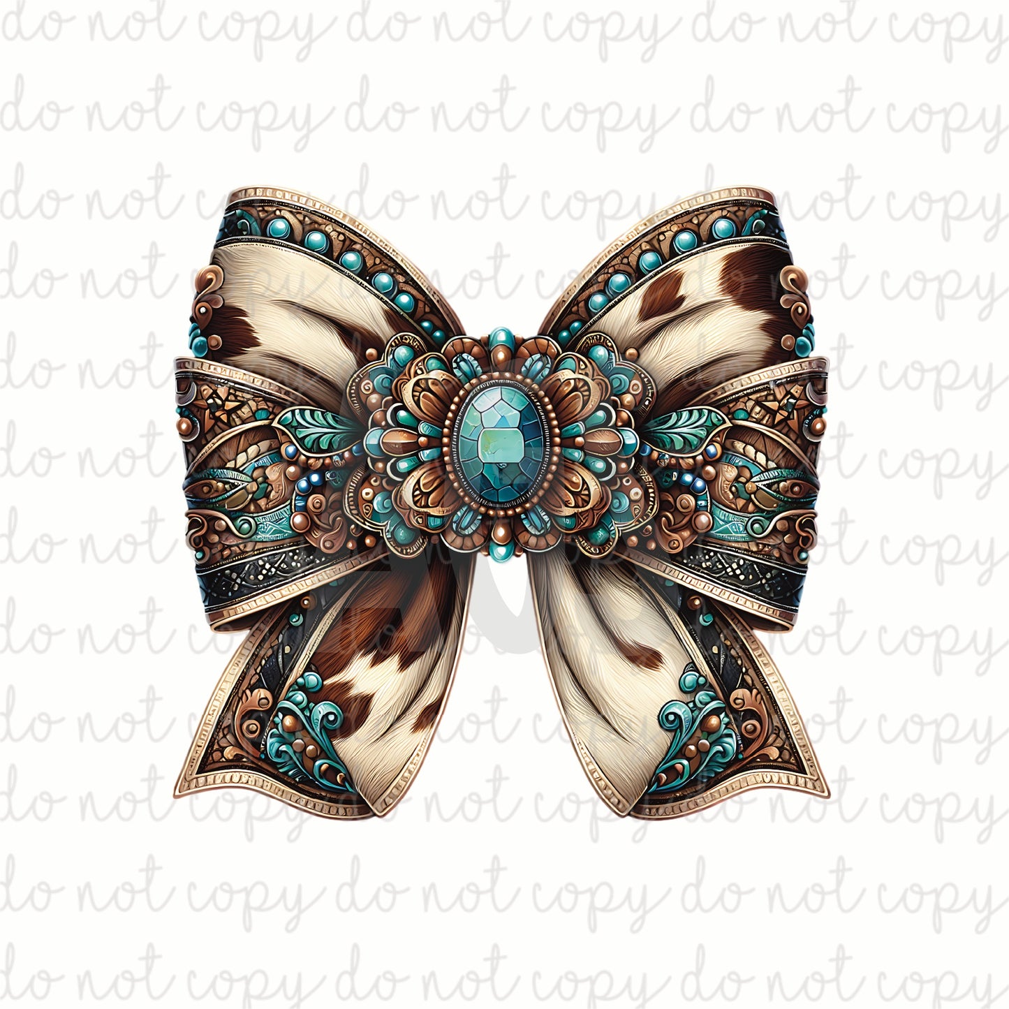 DECAL 218 Leather Cowhide Bow - Nov Box