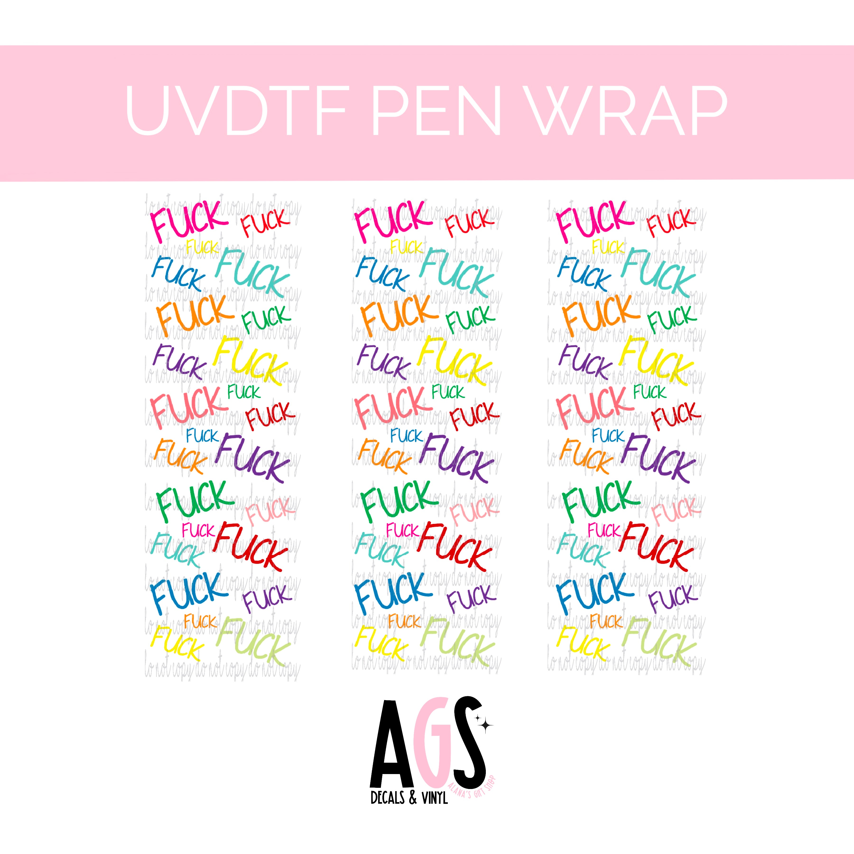 PEN WRAP 035 - Fuck All Over – Alana's Gift Shop