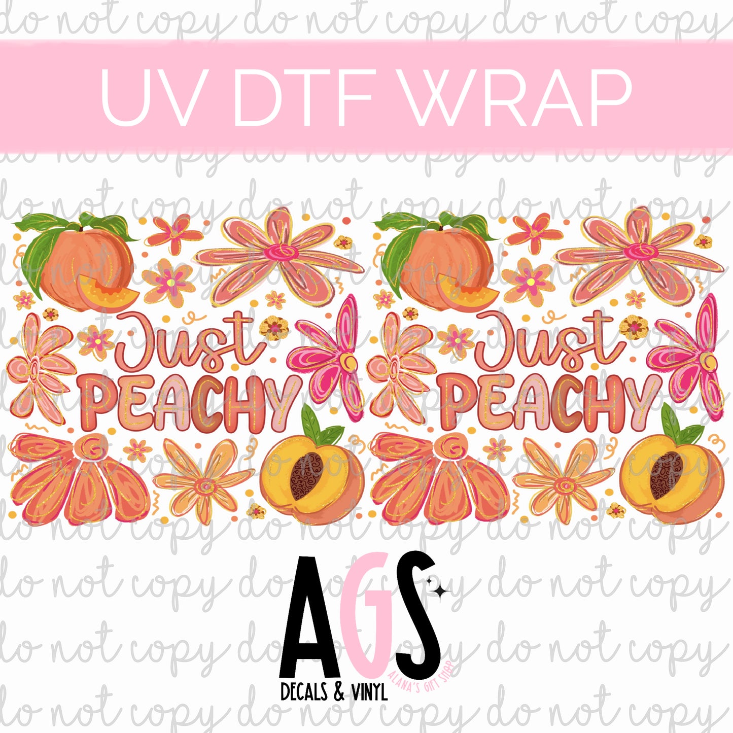 UV DTF WRAP 134 Just Peachy