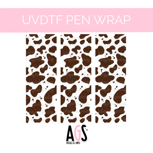 PEN WRAP 045 - Cow Print Brown