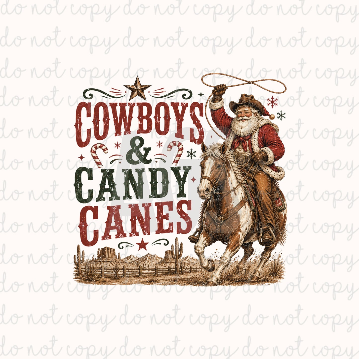 DECAL 251 Cowboys & Candy Canes - July Box