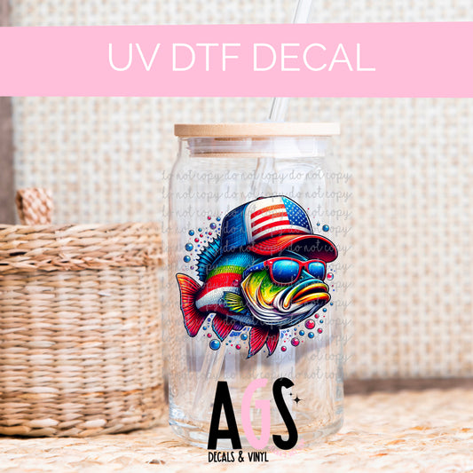 UV DTF DECAL 090 USA Bass