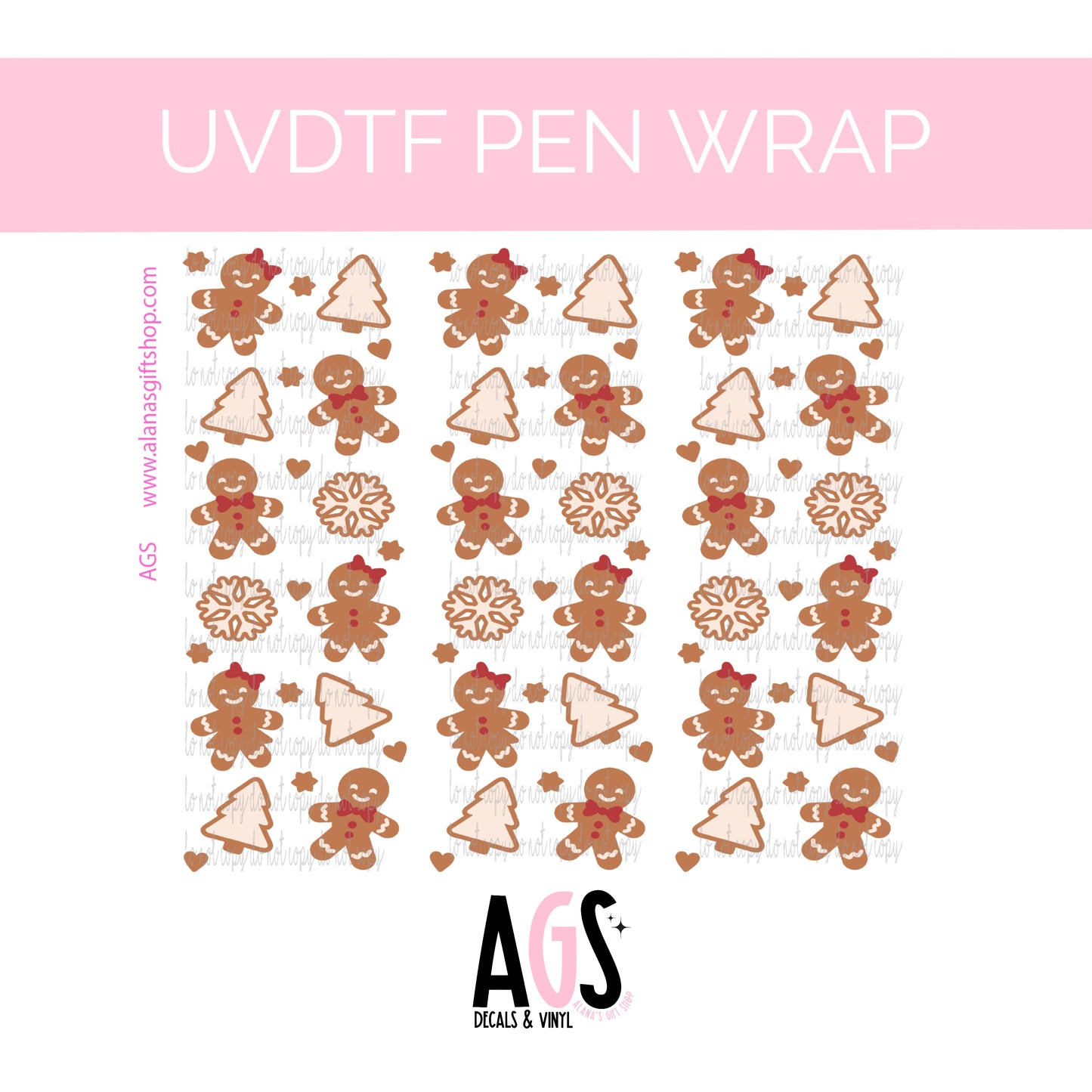 PEN WRAP 068 Gingerbreads