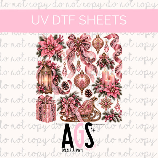 UV DTF SHEET 104 Christmas In Lace