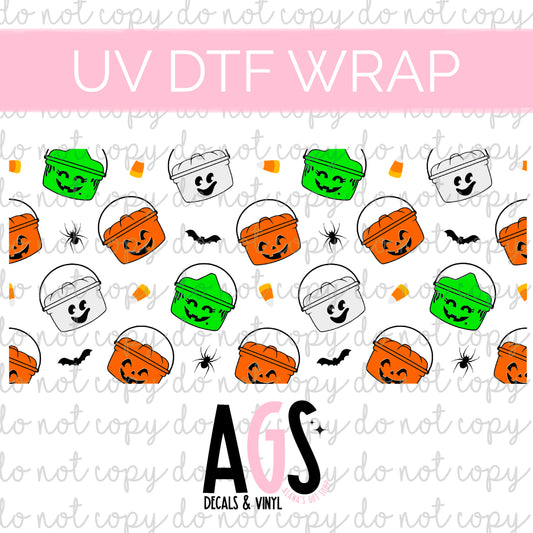 UV DTF WRAP 177 Boo Buckets
