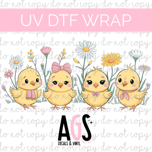 UV DTF WRAP 048 Cute Chicks