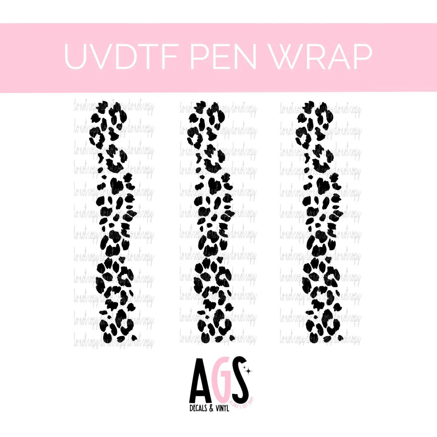 PEN WRAP 007 - Leopard Black For Swirl