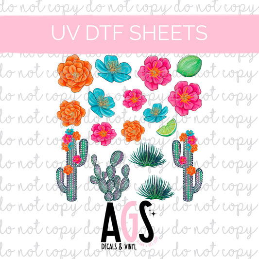 UV DTF SHEET - Cactus Elements - March Box