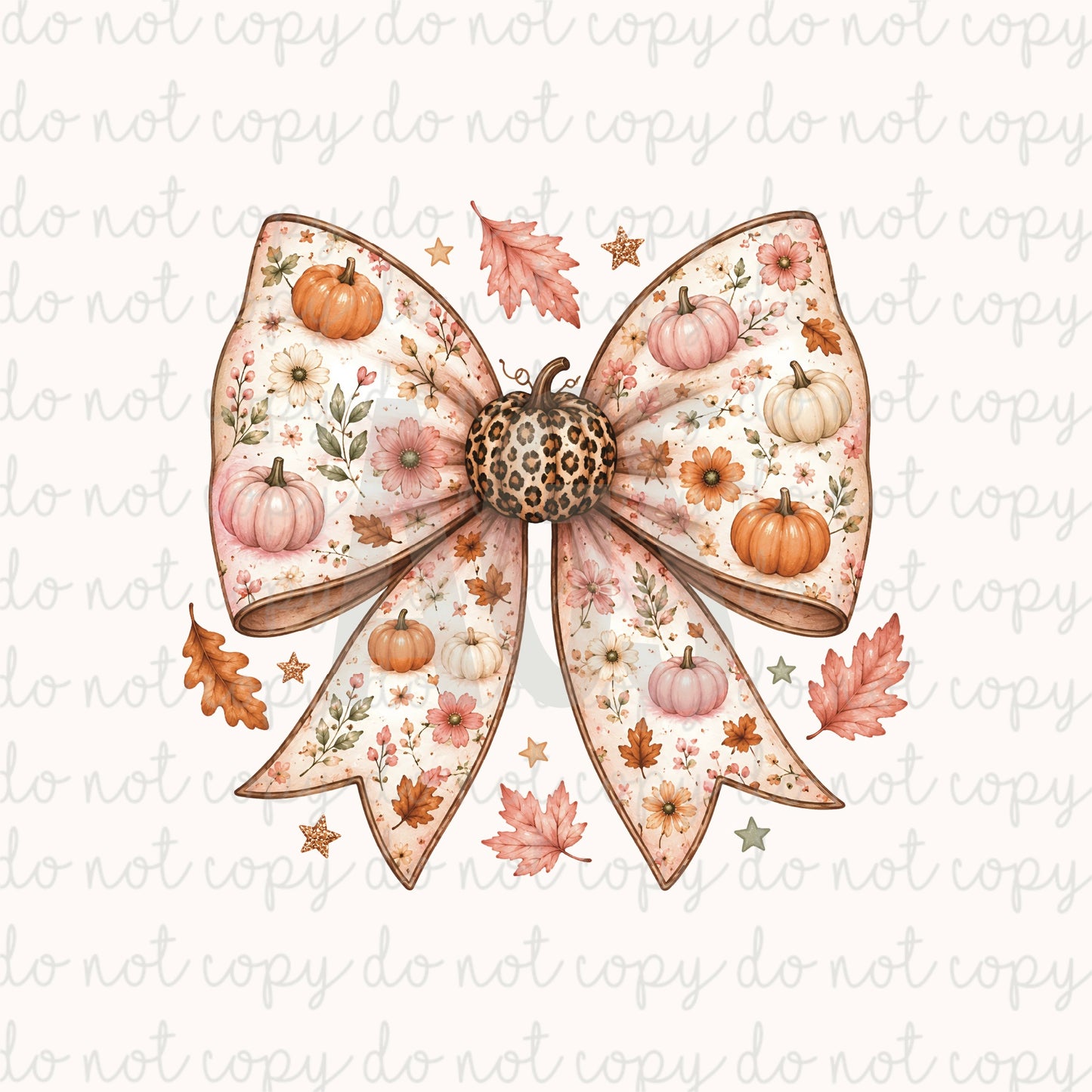 DECAL 265 Pink Pumpkin Bow