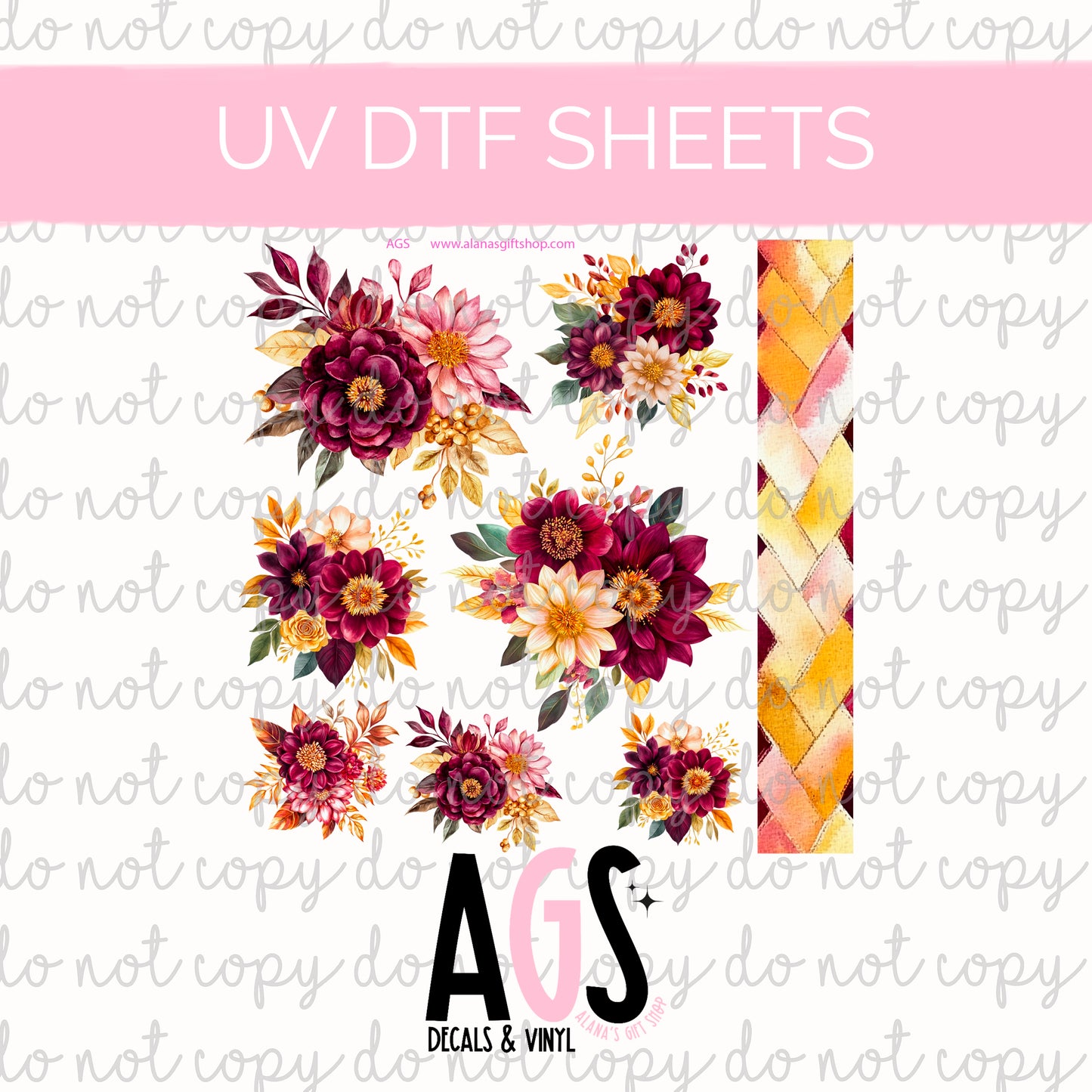 UV DTF SHEET 051 Golden Hour