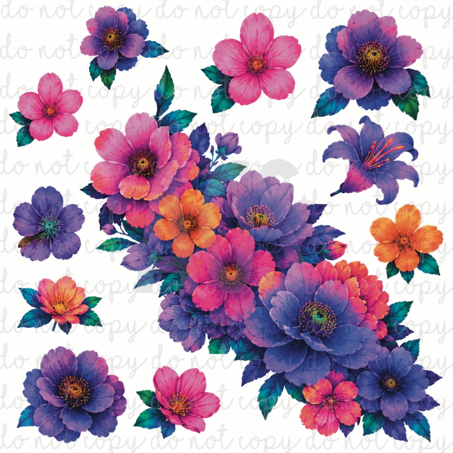 VINYL ELEMENT SHEETS 005 Wildflowers