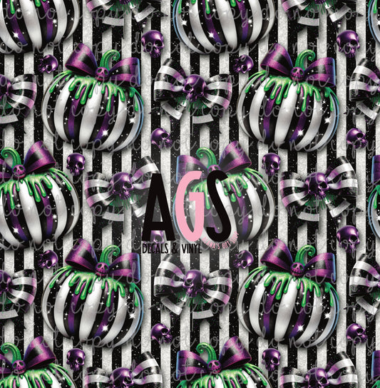 1825 Shimmer Stripes Pumpkins