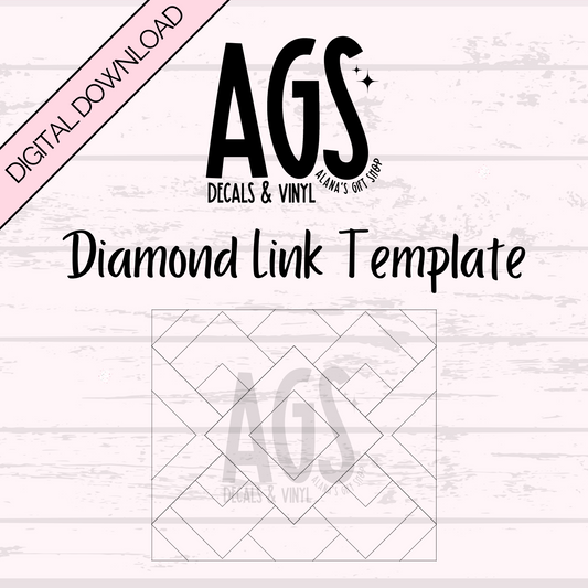 Diamond Link - Tumbler Template -Digital Download