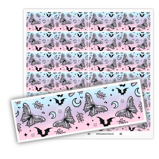 Packing Stickers- Pastel Butterfly Decorative Tape