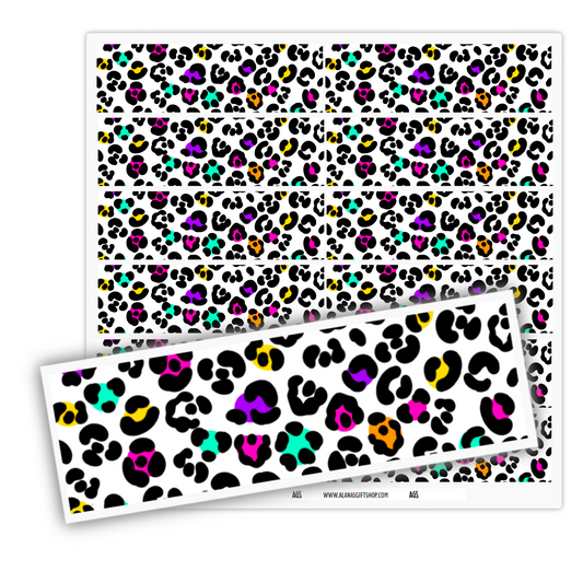 Packing Stickers- Colorful Leopard Decorative Tape