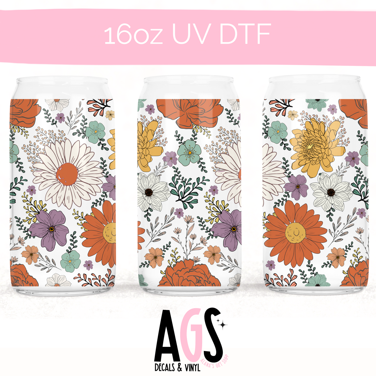 UV DTF WRAP-034 Spring Floral