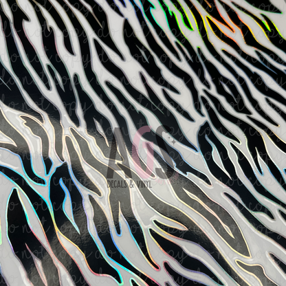 UV DTF SHEET HOLOGRAPHIC- Zebra