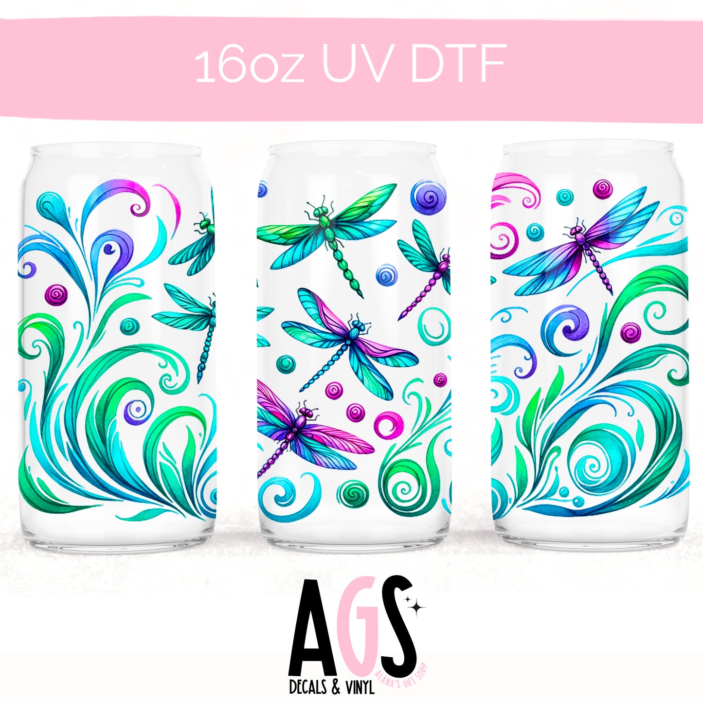 UV DTF WRAP 035 Dragon Fly