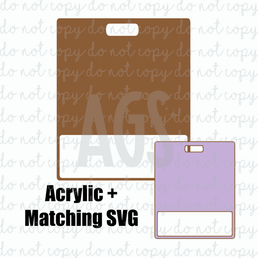 Badge Buddy Horizontal Extended - With Matching SVG