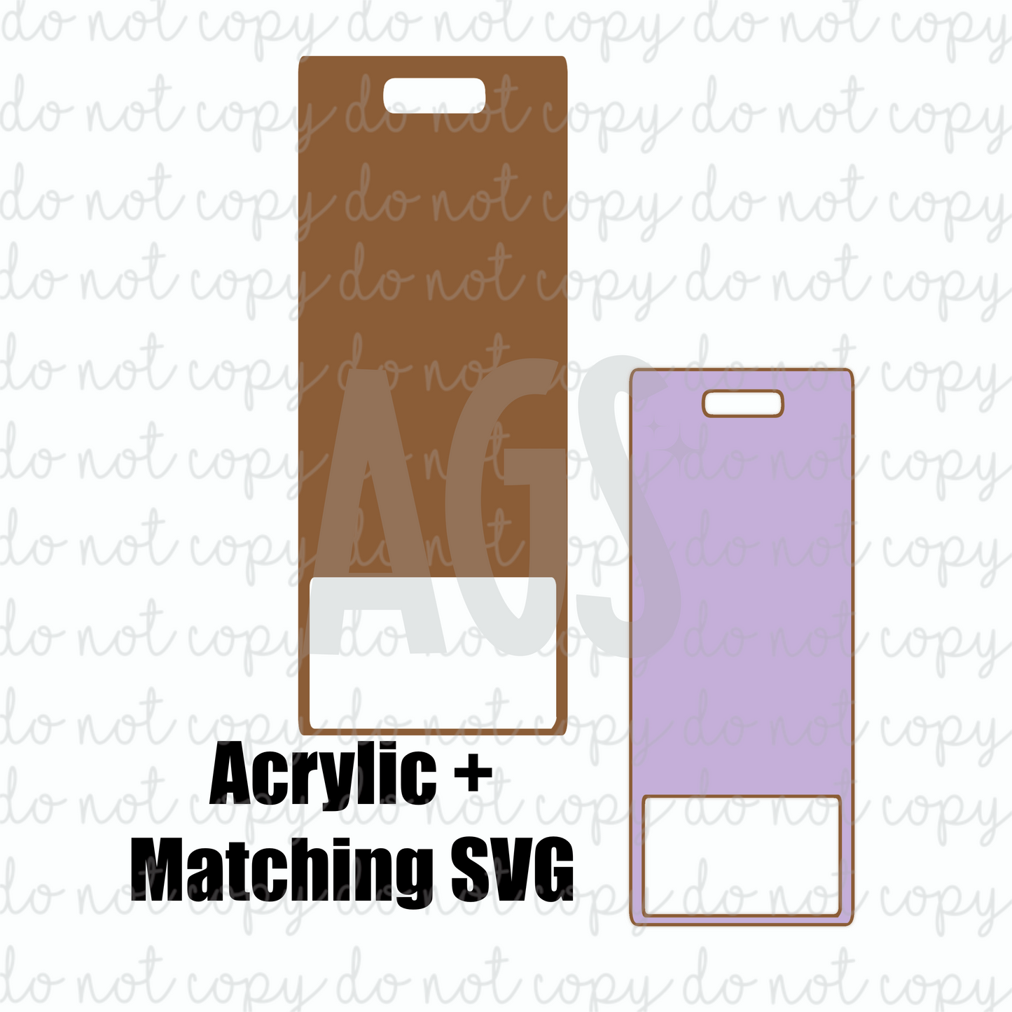 Badge Buddy Vertical Extended - With Matching SVG