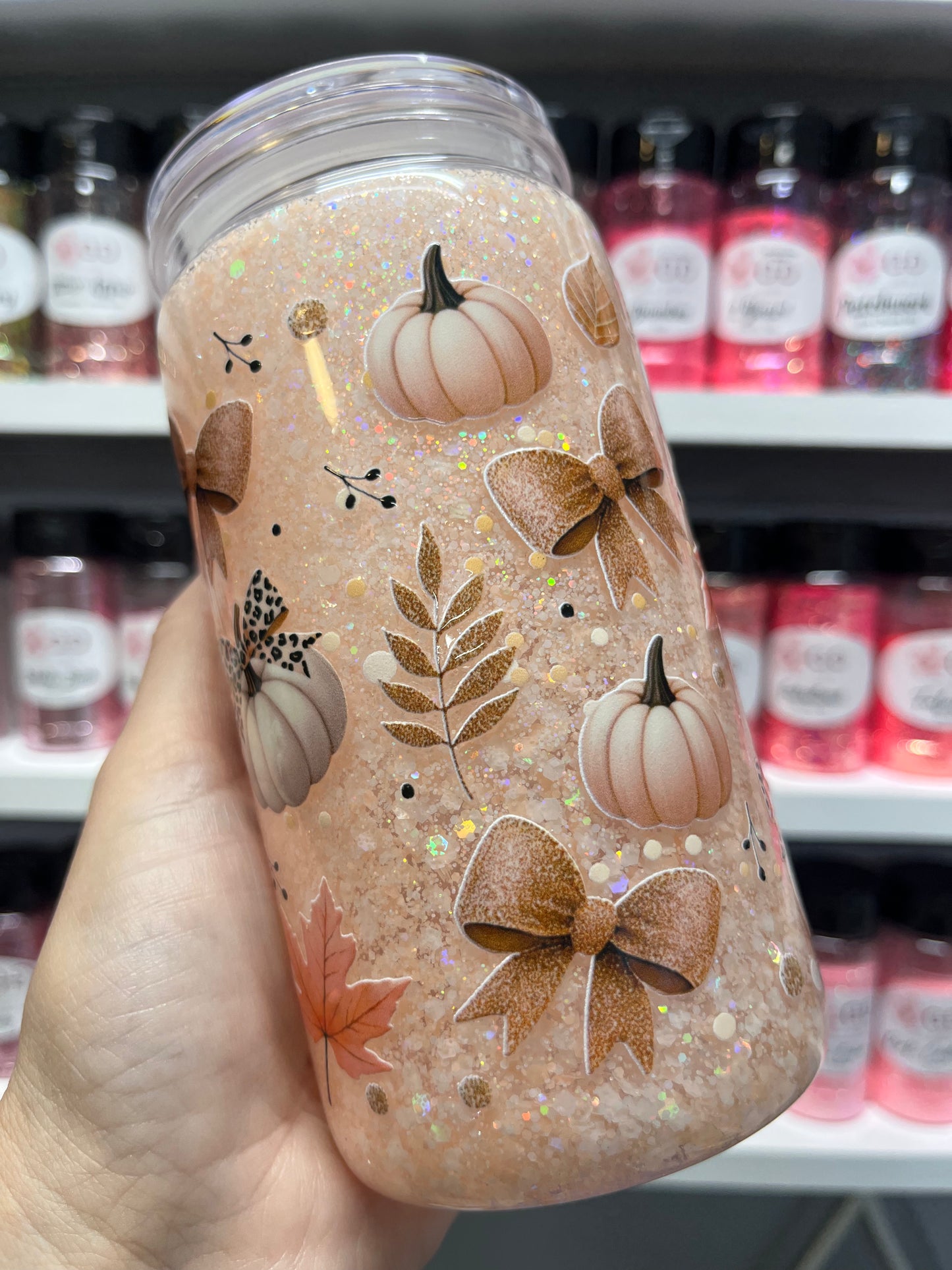 ACRYLIC SNOW GLOBE 16oz -DO NOT ORDER WITH VINYL