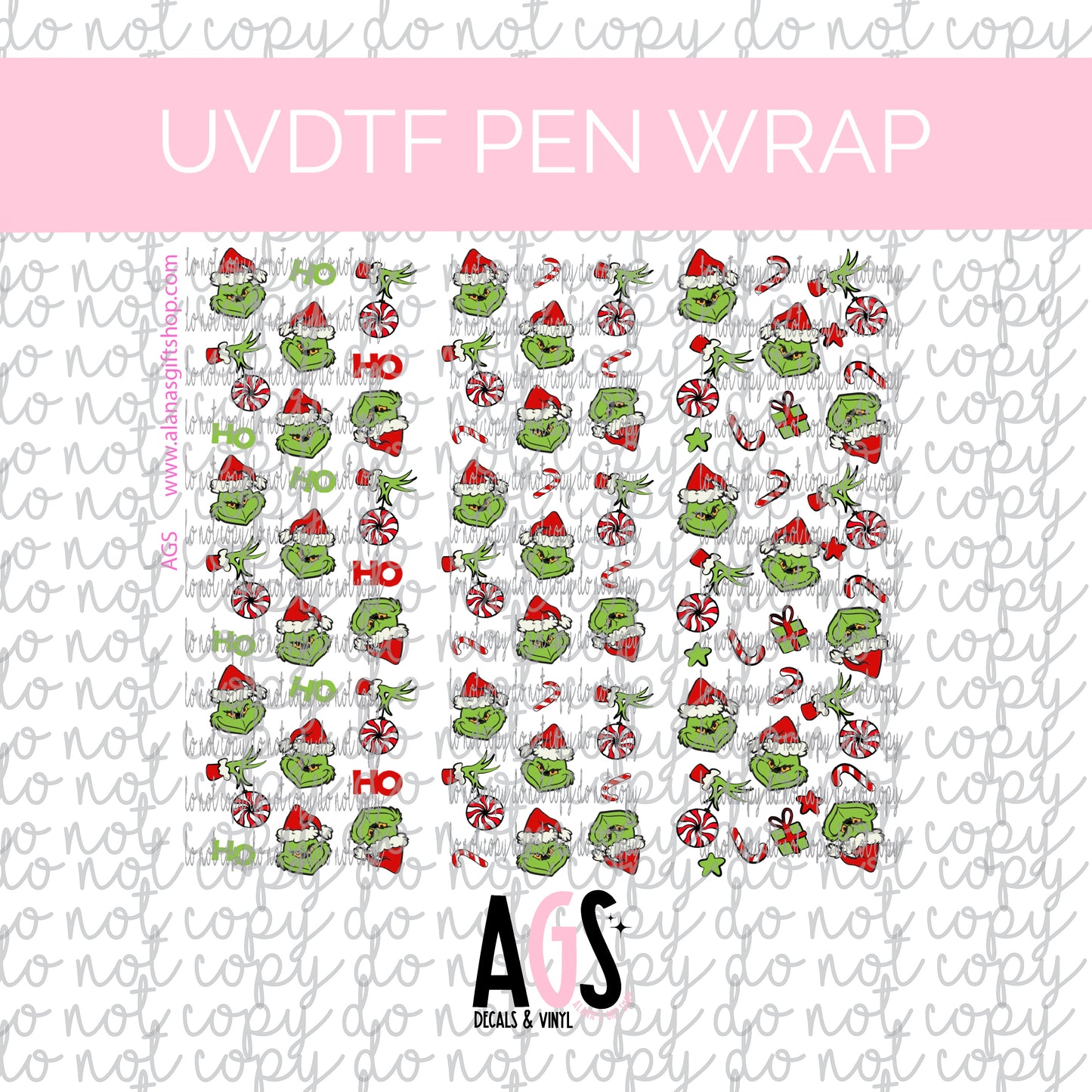 PEN WRAP 068 - Green Man Santa