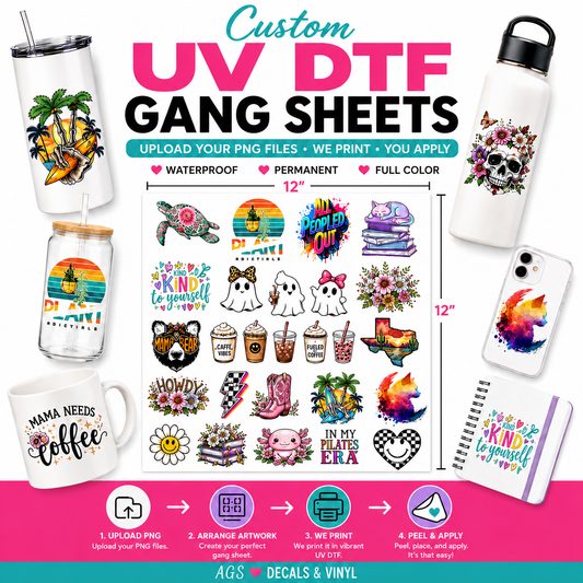UV DTF Custom Gang Sheet