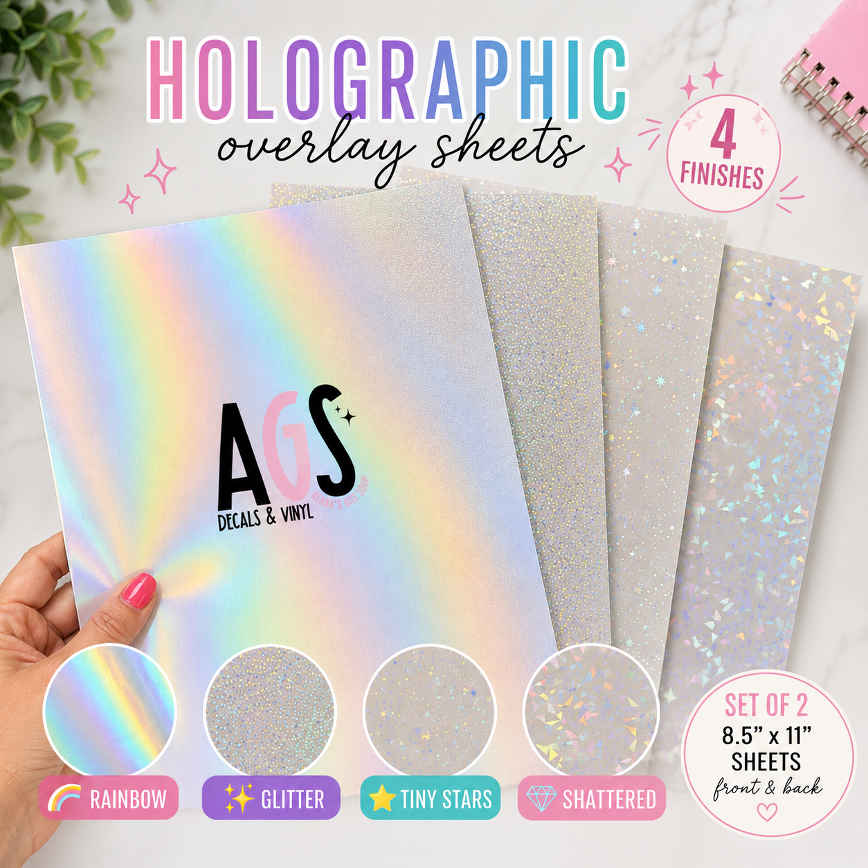 COMPOSITION NOTEBOOK Holographic Overlay Sheets