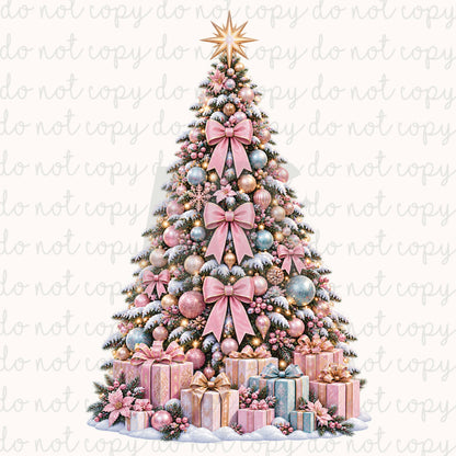 DECAL 295 Pastel Christmas Tree