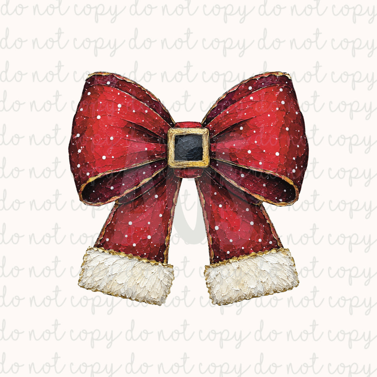 DECAL 300 Santa Bow