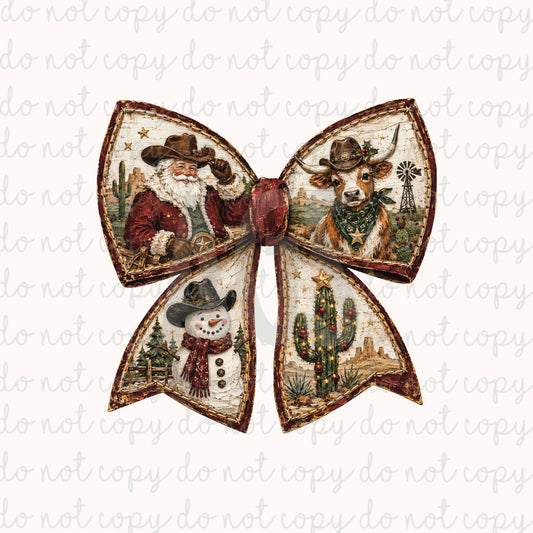 DECAL 303 Western Santa Bow