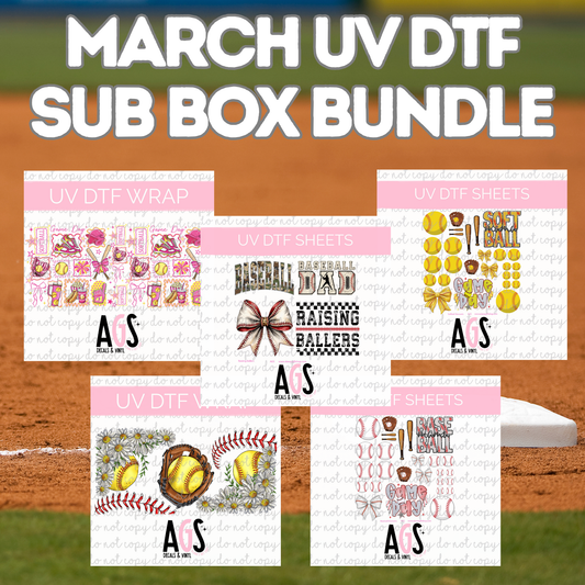 March UV DTF Sub Box Bundle