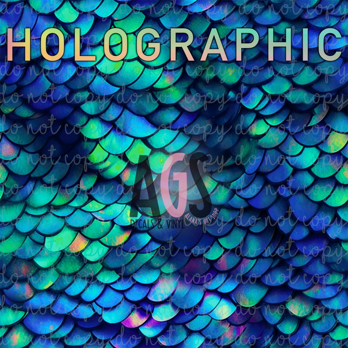 585 Blue Mermaid - HOLOGRAPHIC