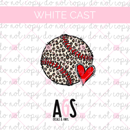 WC-280 Leopard Baseball With Heart
