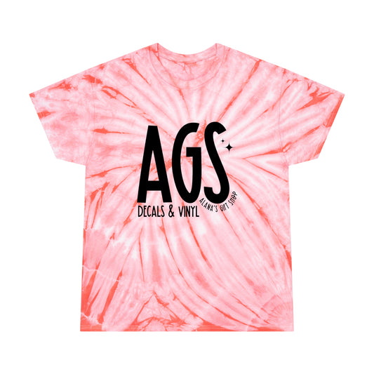 AGS Front Black Logo Tie-Dye Tee
