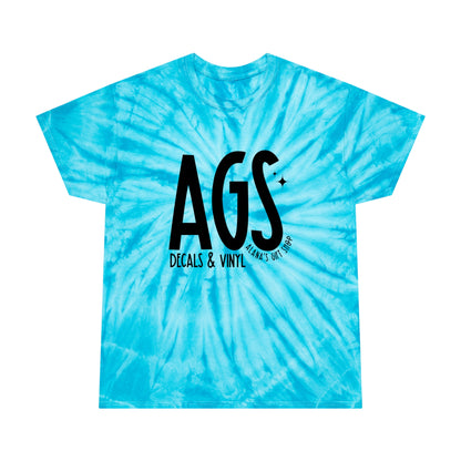 AGS Front Black Logo Tie-Dye Tee