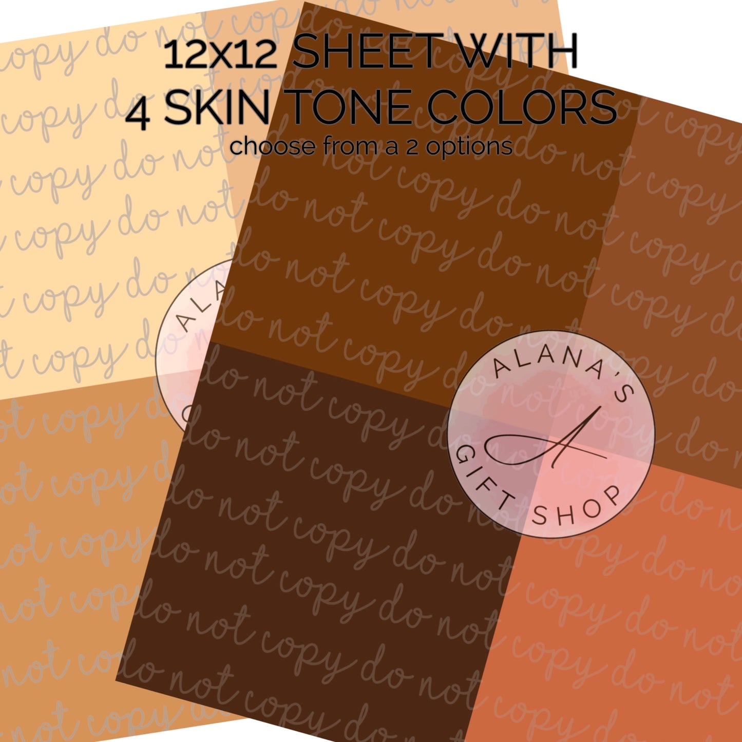 096 Skin Tone Sheet for Crafts
