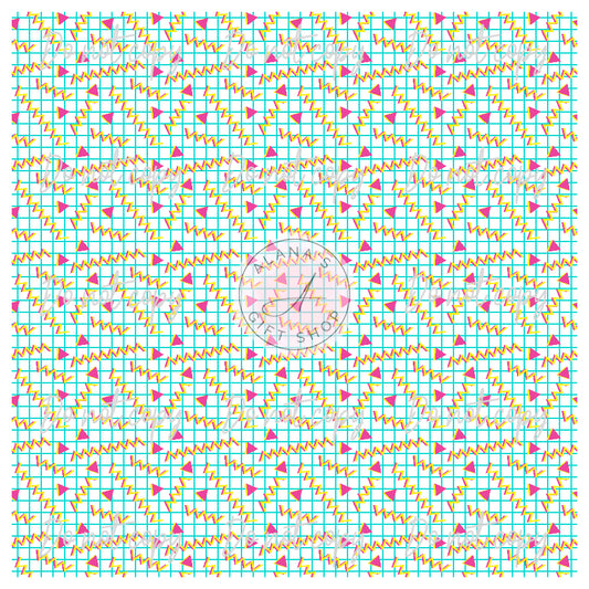 224 Retro Squiggles Graph Paper