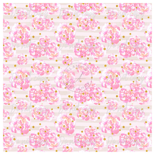 138 Pink Flower and Dots