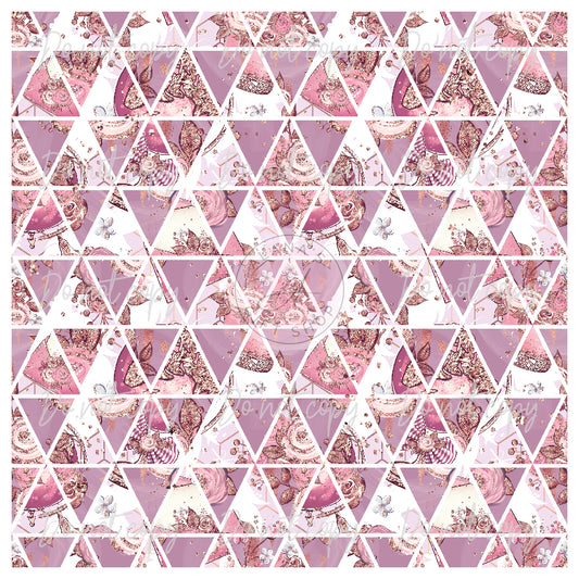 143 Dusty Lilac Triangles