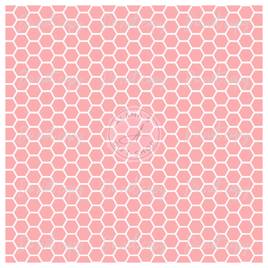 069 Pink Honeycomb