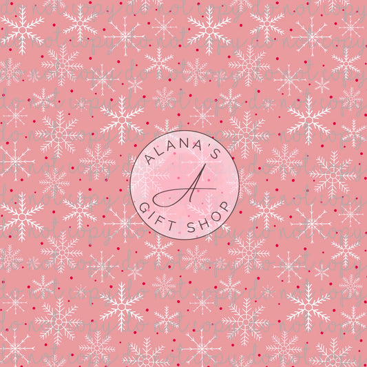 368 Pink Snowflakes